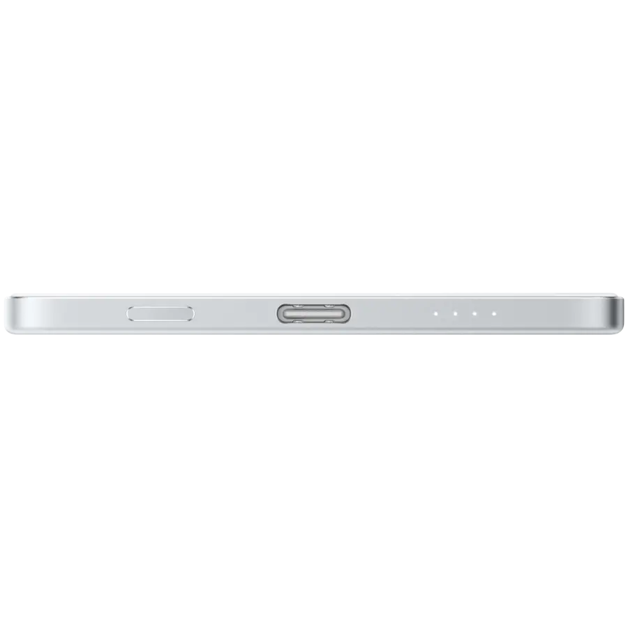 Xiaomi UltraThin Magnetic Power Bank 5000 15W Glacier Silver - image 2