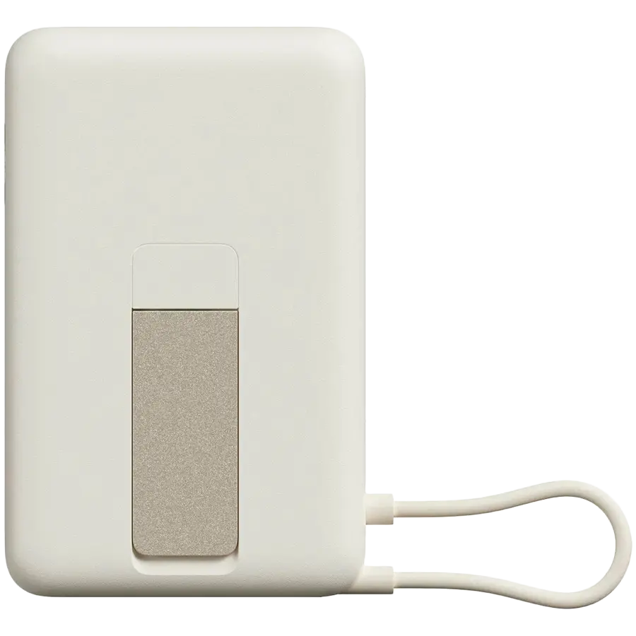 Xiaomi Magnetic Power Bank 10000 with Built-in Stand Beige - image 1