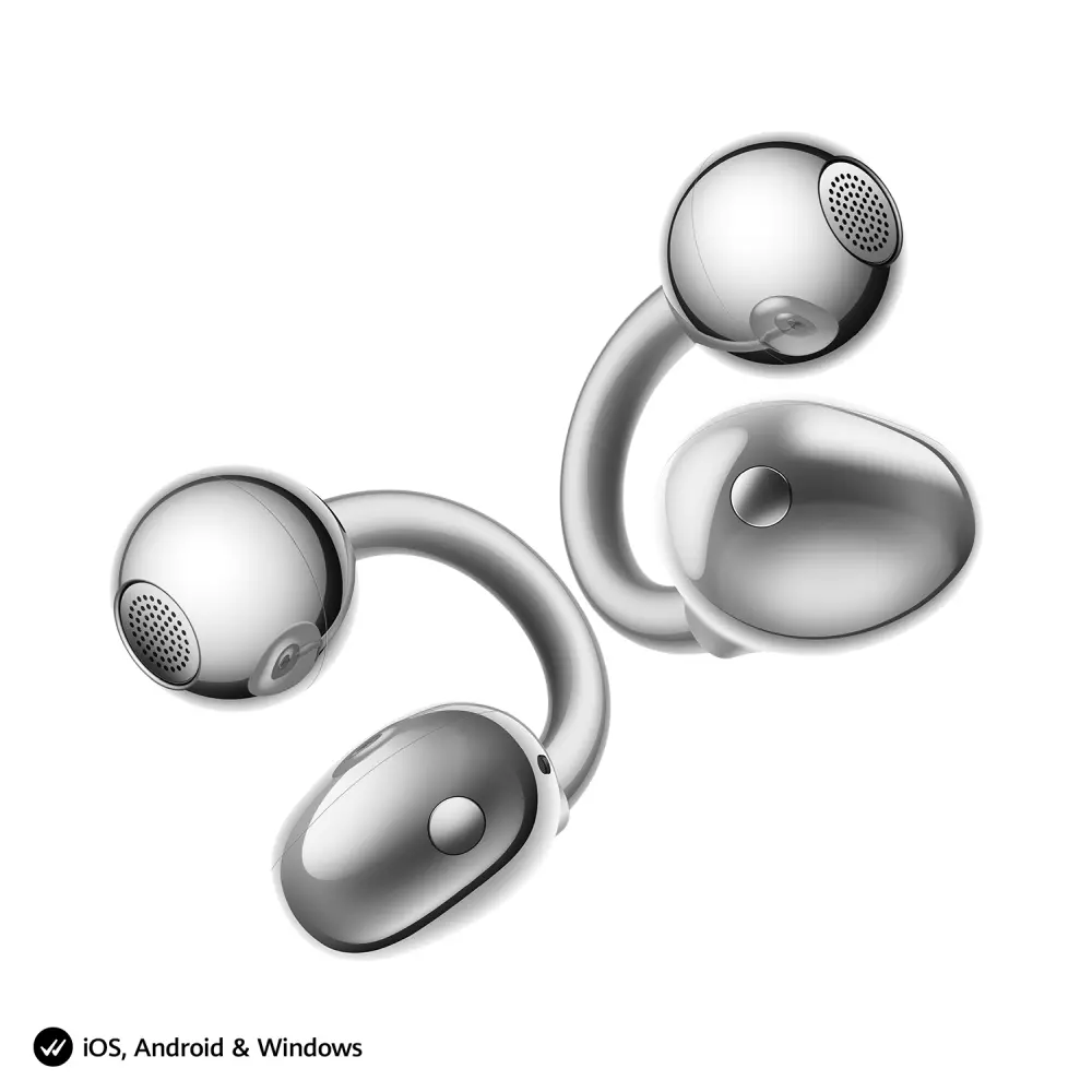 Слушалки, Huawei FreeClip 2 S Robin-T02 Space Silver - image 1