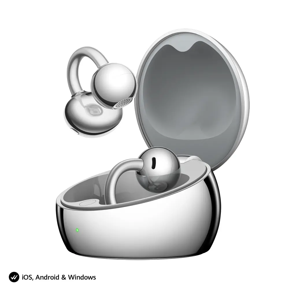 Слушалки, Huawei FreeClip 2 S Robin-T02 Space Silver - image 11