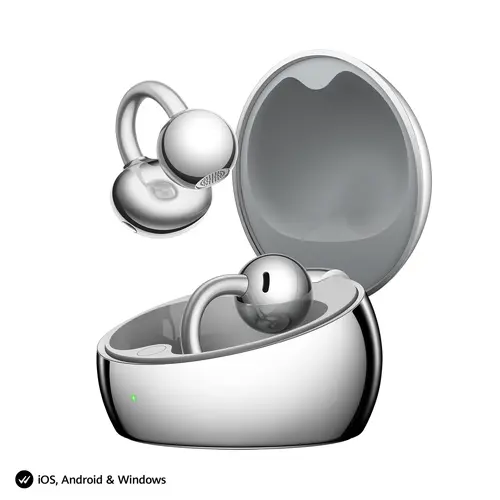 Слушалки, Huawei FreeClip 2 S Robin-T02 Space Silver - image 11