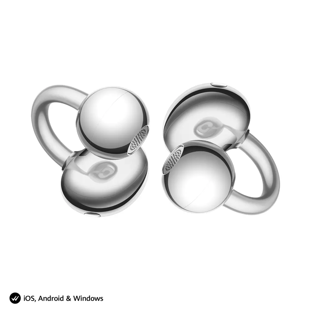 Слушалки, Huawei FreeClip 2 S Robin-T02 Space Silver - image 2
