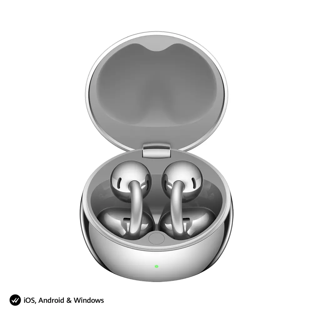 Слушалки, Huawei FreeClip 2 S Robin-T02 Space Silver - image 7