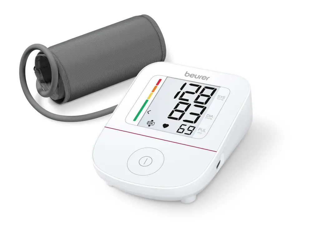 Апарат за кръвно налягане, Beurer BM 23 upper arm blood pressure monitor, Cuff fit check, Arrhythmia detection, Risk indicator, Scan & Save, Cuff size 22 - 42sm, USB- C charging cable