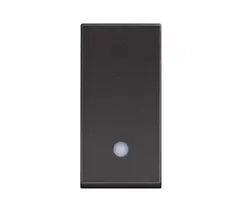 ЕДНОПОЛЮСЕН КЛЮЧ 1 МОДУЛЕН С LED ИНДИКАЦИЯ CLASSIA LEGRAND - ЧЕРЕН