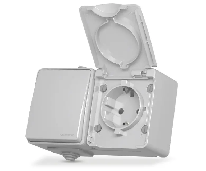 ВЪНШЕН КЛЮЧ С КОНТАКТ ШУКО IP65 VF-BNW3-G VIDEX - СИВ