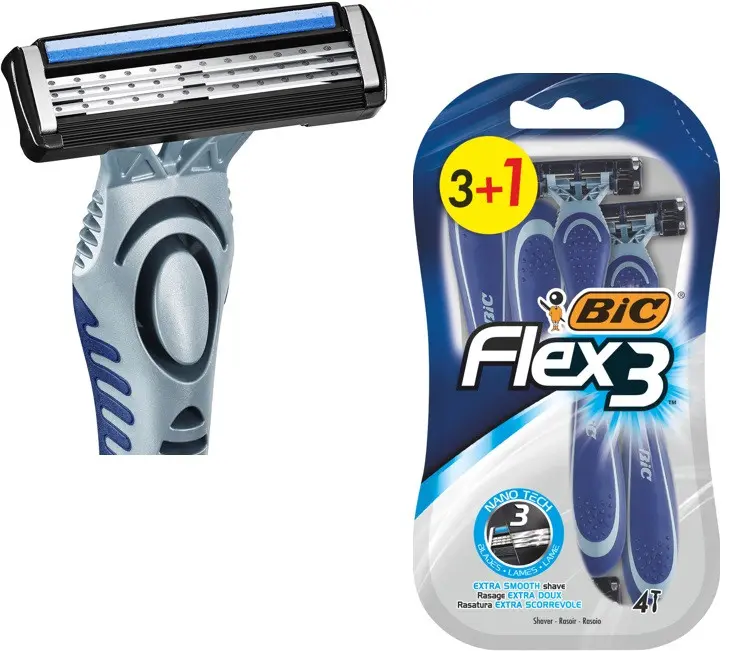 Aparat de ras FLEX3 blister 3+1 BIC
