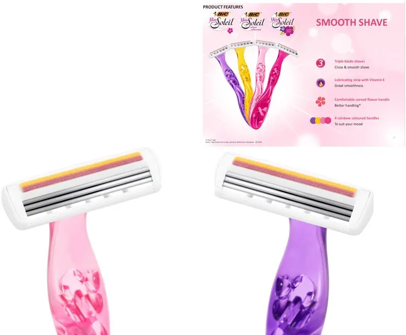 Ξυραφάκι SOLEIL COLOR blister 3+1 BIC