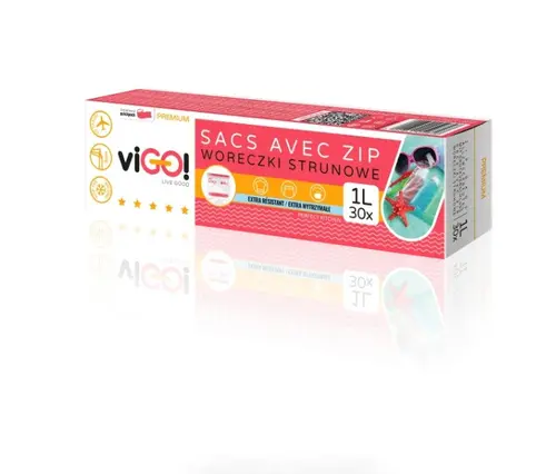 ZIP-LOCK ПЛИКОВЕ ЗА ЗАМРАЗЯВАНЕ 30 БР.20Х30СМ VIGO - image 1