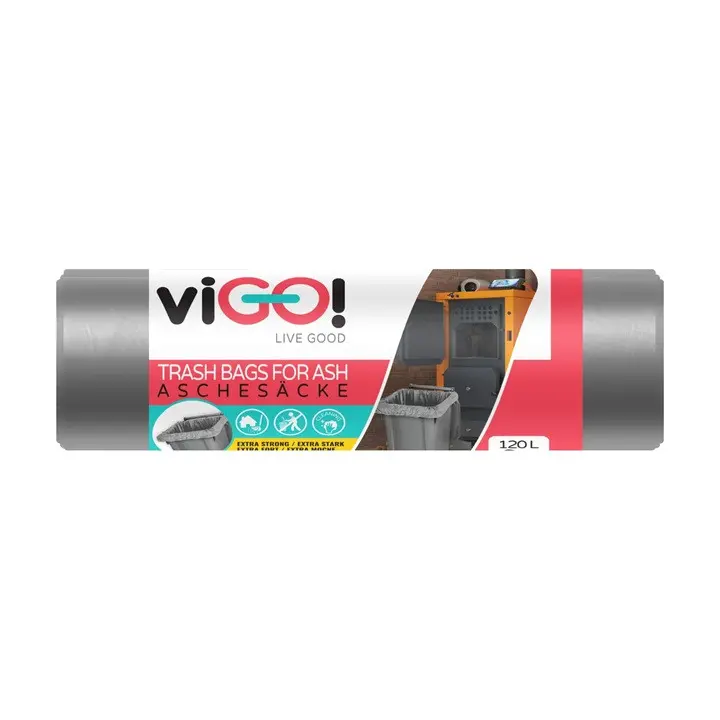 ТОРБИ ЗА СМЕТ LD СИВИ 120Л 6БР VIGO
