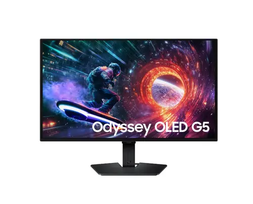 Монитор, Samsung 27FG502 27" Odyssey G5 OLED DisplayPort  180Hz / HDMI 144Hz 1 ms 2560x1440 DP HDMI Black + Logitech G102 Mouse, Lightsync RGB, 8000 DPI, 6 Programmable Buttons, Black
