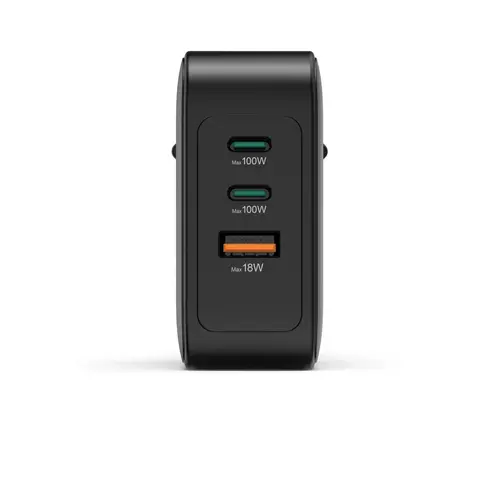 HAMA Бързо зарядно GaN, 2x USB-C, 1x USB-A, PD, 100 W, черно - image 5