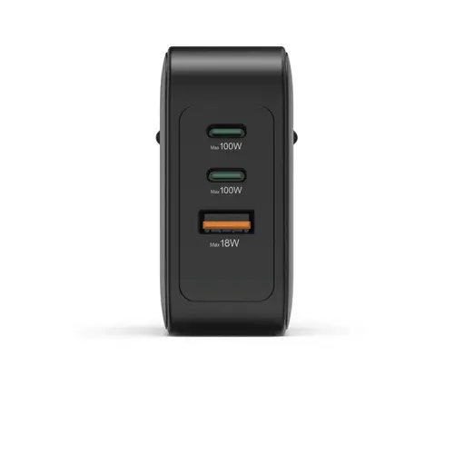 HAMA Бързо зарядно GaN, 2x USB-C, 1x USB-A, PD, 100 W, черно - image 9