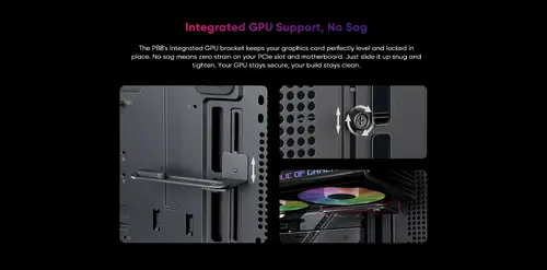 1stPlayer кутия Case ATX - PB8 Black - 3 x 120 mm A-RGB fans included, USB-C - image 15