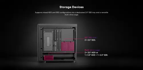 1stPlayer кутия Case ATX - PB8 Black - 3 x 120 mm A-RGB fans included, USB-C - image 17