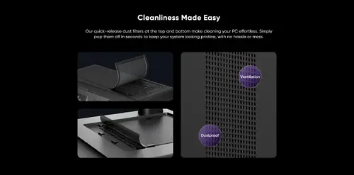 1stPlayer кутия Case ATX - PB8 Black - 3 x 120 mm A-RGB fans included, USB-C - image 19