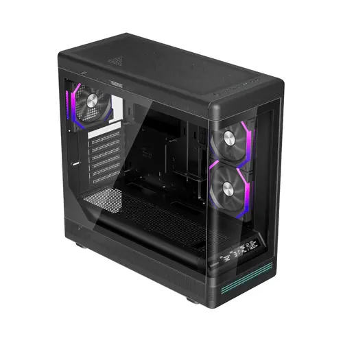 1stPlayer кутия Case ATX - PB8 Black - 3 x 120 mm A-RGB fans included, USB-C - image 1