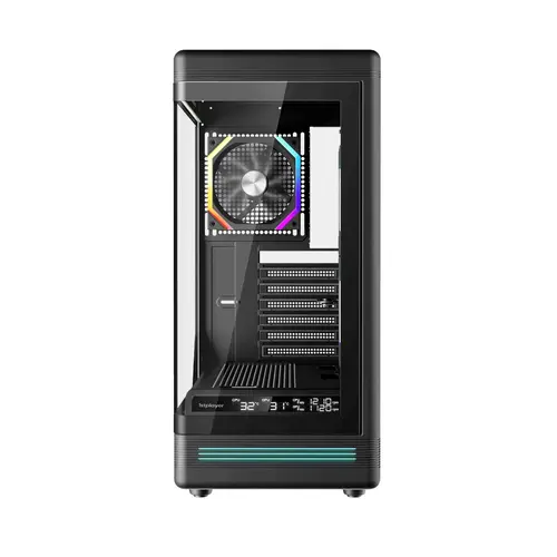 1stPlayer кутия Case ATX - PB8 Black - 3 x 120 mm A-RGB fans included, USB-C - image 3
