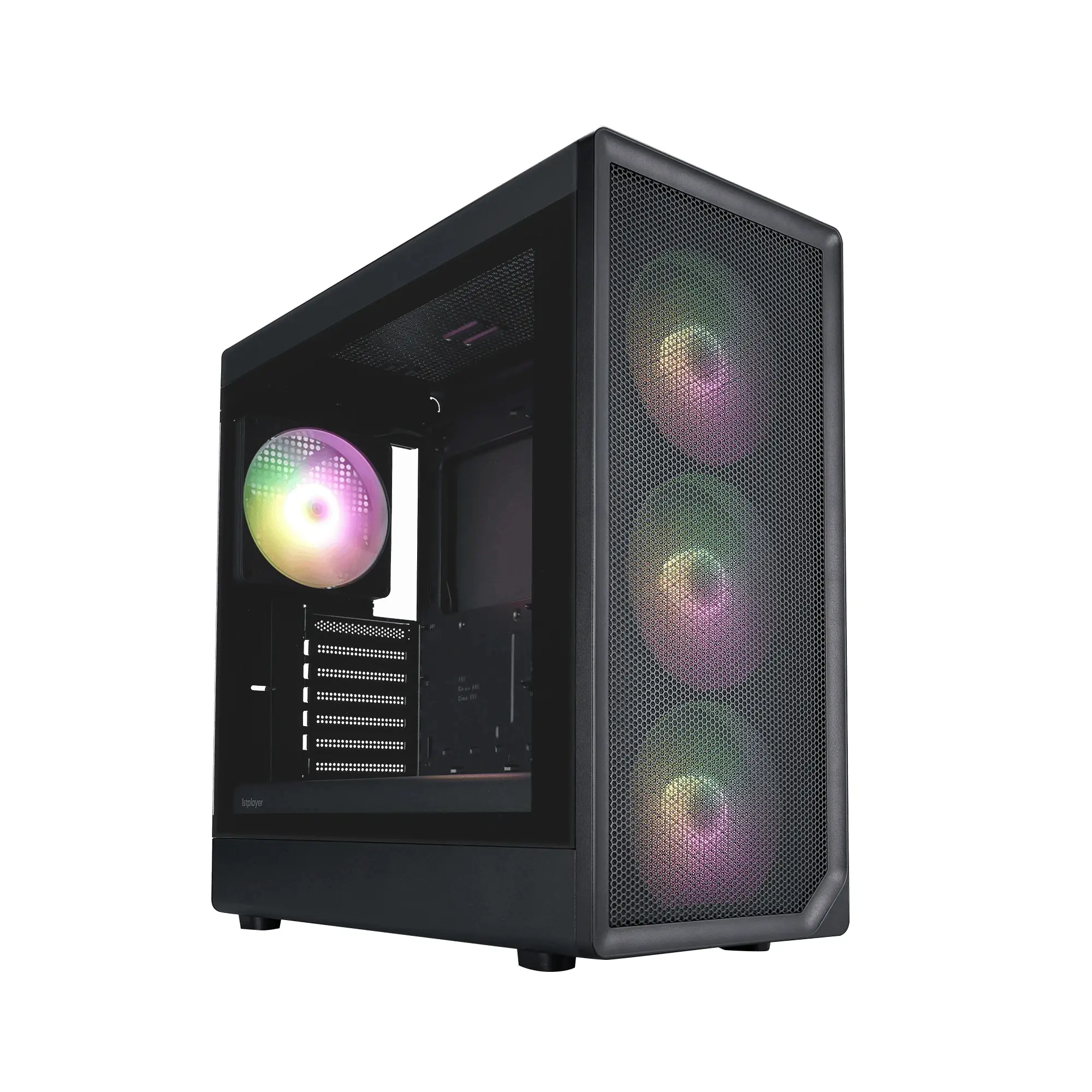1stPlayer κουτί Case ATX - AU8 Black - 4 x 140 mm A-RGB ανεμιστήρες συμπεριλαμβάνονται, USB-C