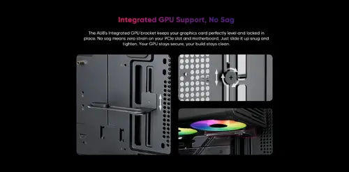 1stPlayer кутия Case ATX - AU8 Black - 4 x 140 mm A-RGB fans included, USB-C - image 10