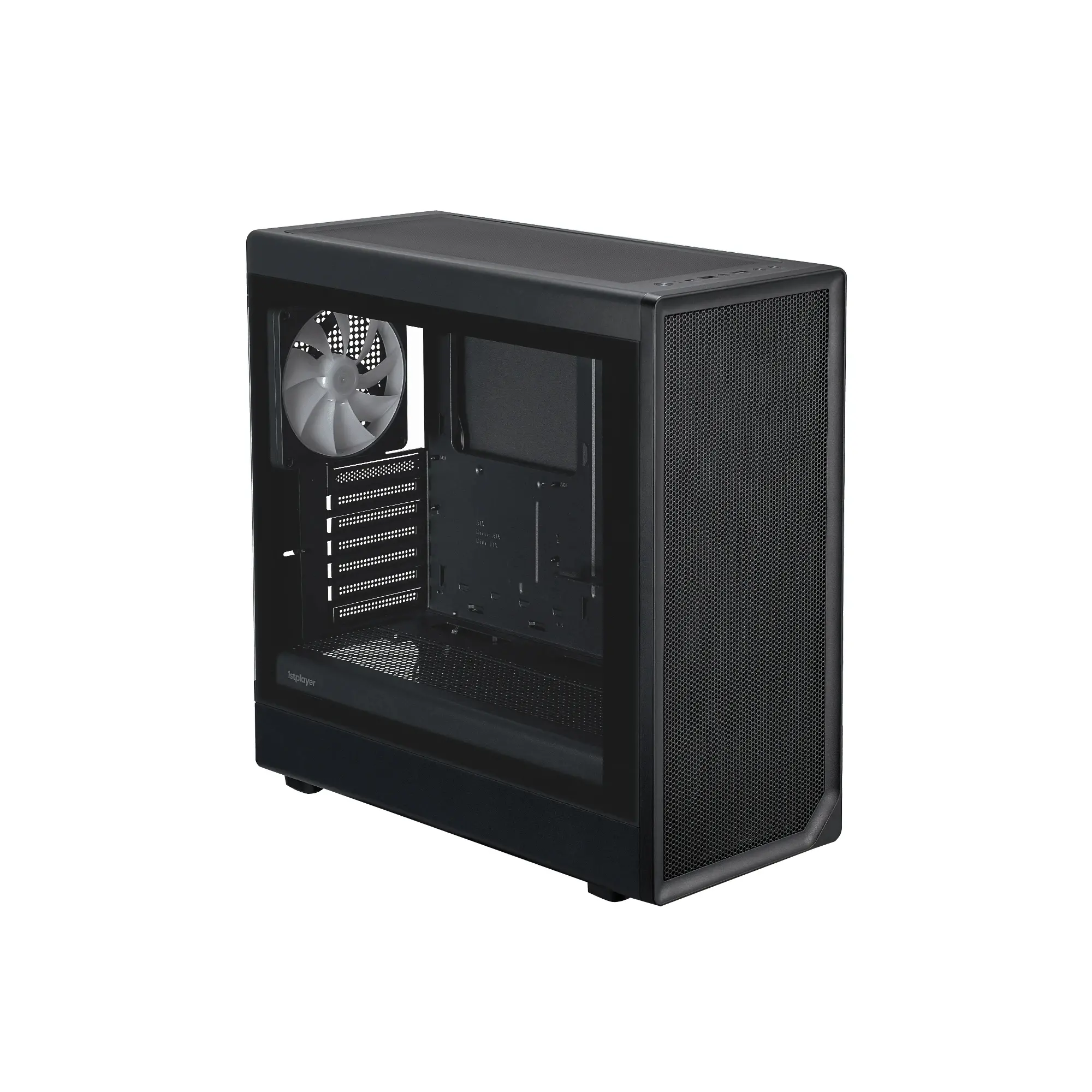 1stPlayer кутия Case ATX - AU8 Black - 4 x 140 mm A-RGB fans included, USB-C - image 2