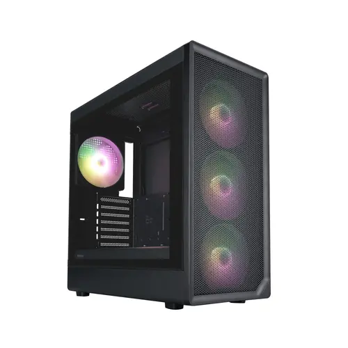 1stPlayer кутия Case ATX - AU8 Black - 4 x 140 mm A-RGB fans included, USB-C