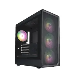 1stPlayer кутия Case ATX - AU8 Black - 4 x 140 mm A-RGB fans included, USB-C
