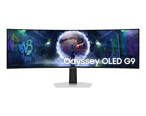 Монитор, Samsung LS49CG934, 49" Odyssey G9 GAMING, Curved OLED, 1800R, 240Hz, Smart. 32:9, 5120 x 1440, 250 cd/m2, Display Port , HDMI,Micro HDMI, USB Hub, Silver + Logitech G102 Mouse, Lightsync RGB, 8000 DPI, 6 Programmable Buttons, Black
