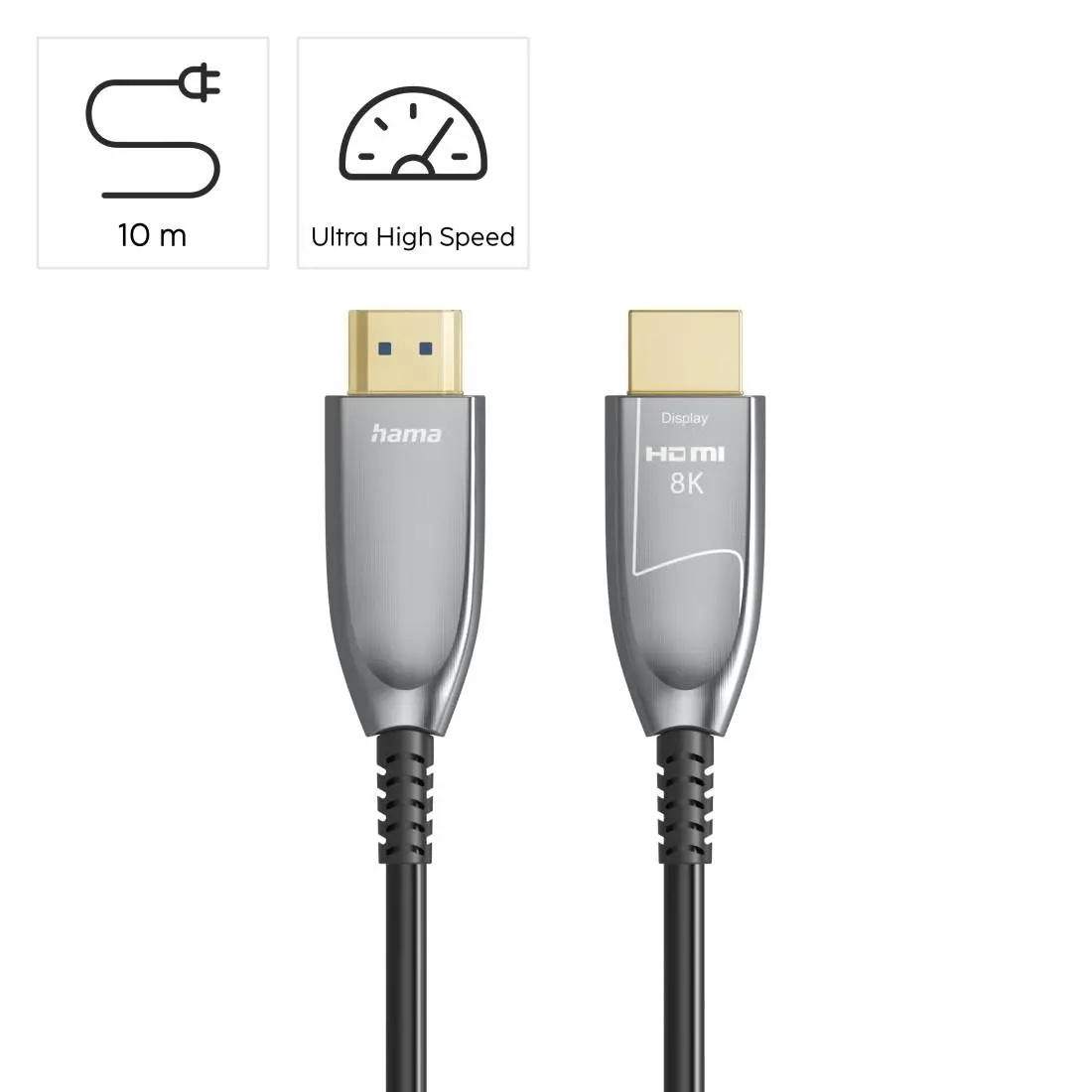 HAMA Оптичен HDMI кабел, ултра високоскоростен, AOC, сертифициран, 8K, алуминий, 10 м - image 8