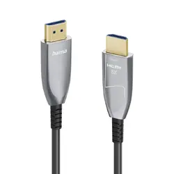 HAMA Оптичен HDMI кабел, ултра високоскоростен, AOC, сертифициран, 8K, алуминий, 10 м