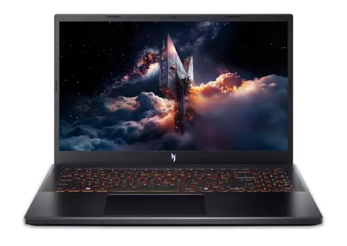 Лаптоп, Acer Nitro V 15, ANV15-52-59ZT, Intel Core i5-13420H (8C/12T, up to 4.7GHz, 12MB), 15.6" FHD IPS (1920x1080), 165Hz, 16GB DDR5 (1 Slot free), 512GB PCIe NVMe SSD, NVIDIA GeForce RTX 3050 6GB GDDR6, Wi-Fi AX, BT 5.2, HD Cam, KB Backlight, No OS, Obsidian