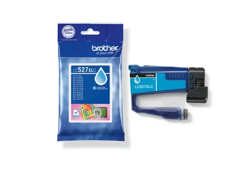 Консуматив, Brother LC527XLC  Cyan Ink Cartridge for MFCJ5010DW/MFCJ5110DW - 2000 page yield