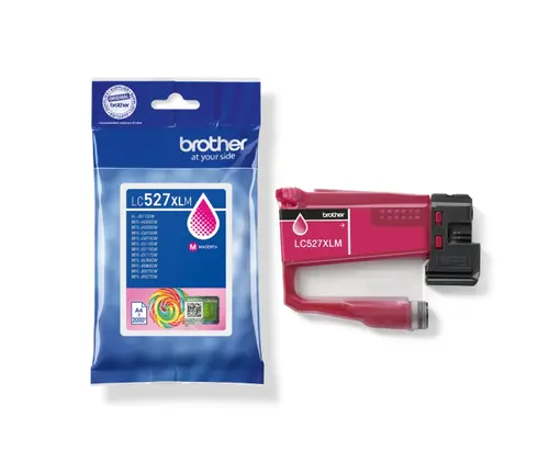 Консуматив, Brother LC527XLM  Magenta Ink Cartridge for MFCJ5010DW/MFCJ5110DW - 2000 page yield