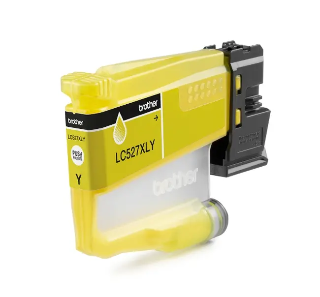 Консуматив, Brother LC527XLY  Yellow Ink Cartridge for MFCJ5010DW/MFCJ5110DW - 2000 page yield - image 1