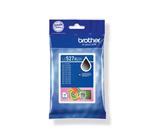 Консуматив, Brother LC527XLBK Black Ink Cartridge for MFCJ5010DW/MFCJ5110DW - 3000 page yield - image 2