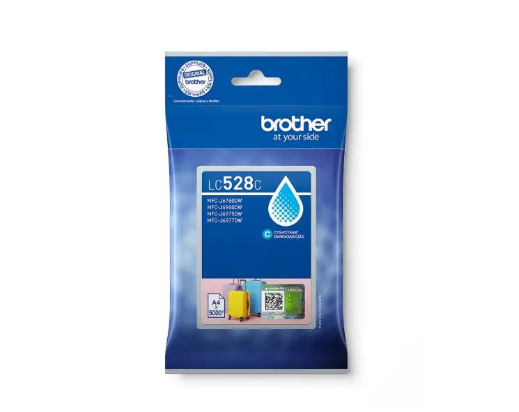Консуматив, Brother LC528C Cyan Ink Cartridge for MFCJ5010DW/MFCJ5110DW - 5000 page yield - image 2