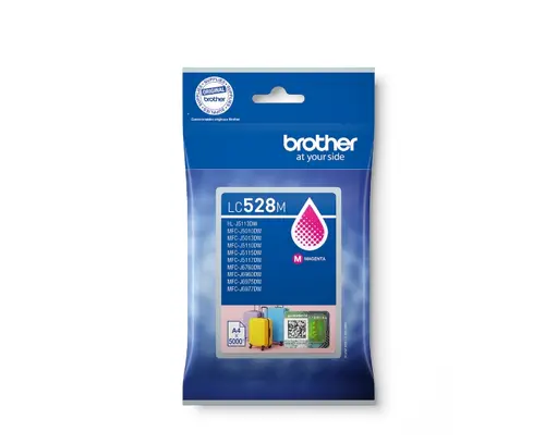 Консуматив, Brother LC528M Magenta Ink Cartridge for MFCJ5010DW/MFCJ5110DW - 5000 page yield - image 2