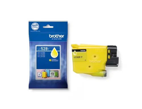 Консуматив, Brother LC528Y Yellow Ink Cartridge for MFCJ5010DW/MFCJ5110DW - 5000 page yield
