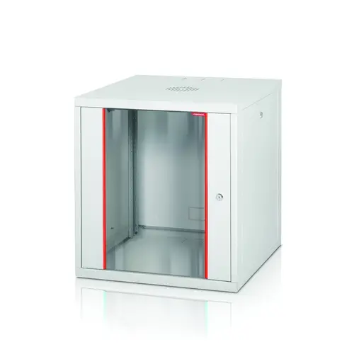 Комуникационен шкаф, Formrack 19" Wall Mounted rack 20U 555/560mm, removable locking sides, height: 949mm, loading capacity: 100kg., tempered glass door, 19" front and back rails