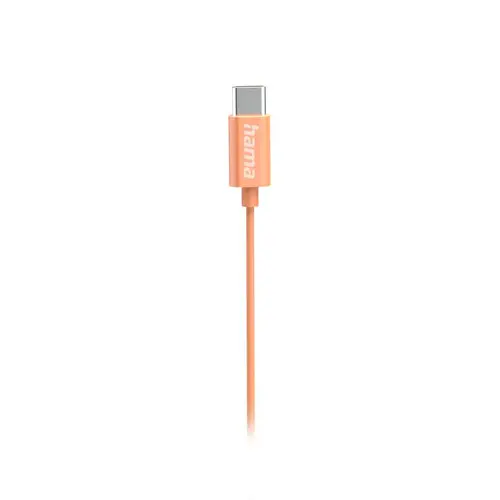 HAMA Слушалки “Curly”, USB-C, микрофон, оранжев - image 4