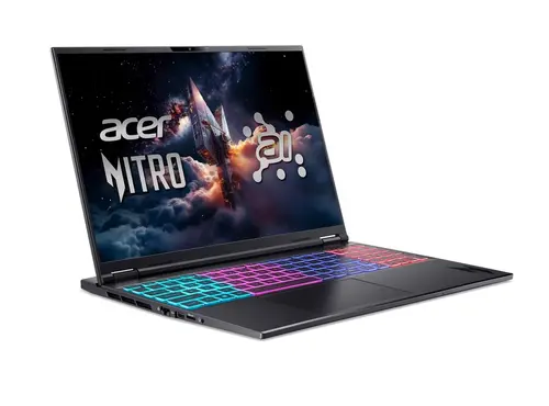 Лаптоп, Acer Nitro 16S AI, AN16S-61-R28Q , AMD Ryzen AI 9 365 (up to 5.0Ghz, 24MB), 16" WQXGA (2560x1600)IPS 180Hz, 1*16GB DDR5 (1 slot free), 1024GB PCIe NVMe SSD, GeForce RTX 5070 8GB GDDR7, WiFi 6E, BT 5.3, No Os, Black - image 2