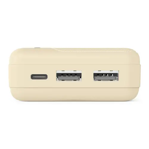 HAMA Външна батерия "Pocket 20", 20000 mAh, Изходи: 2x USB-A, бежов - image 1
