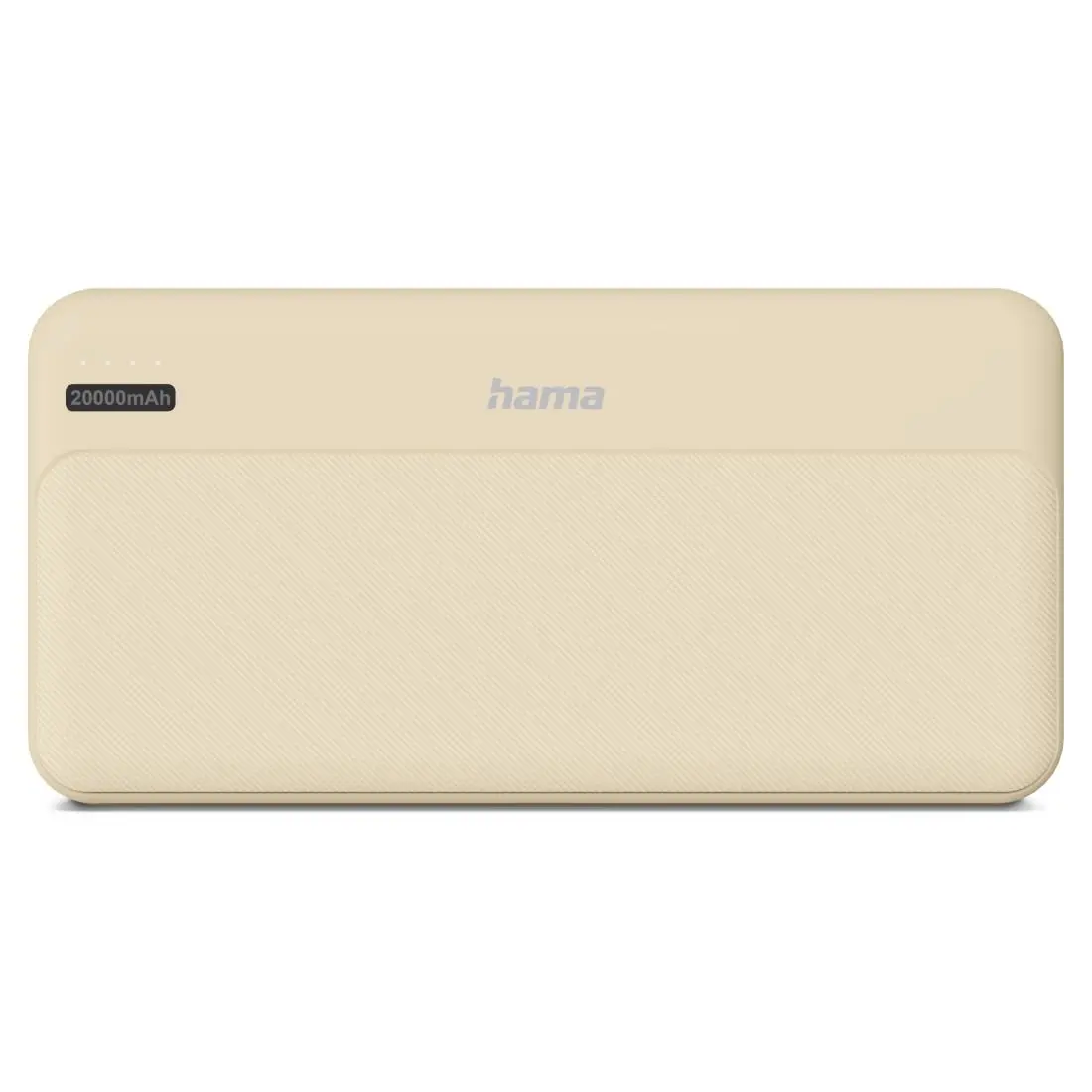 HAMA Външна батерия "Pocket 20", 20000 mAh, Изходи: 2x USB-A, бежов - image 2