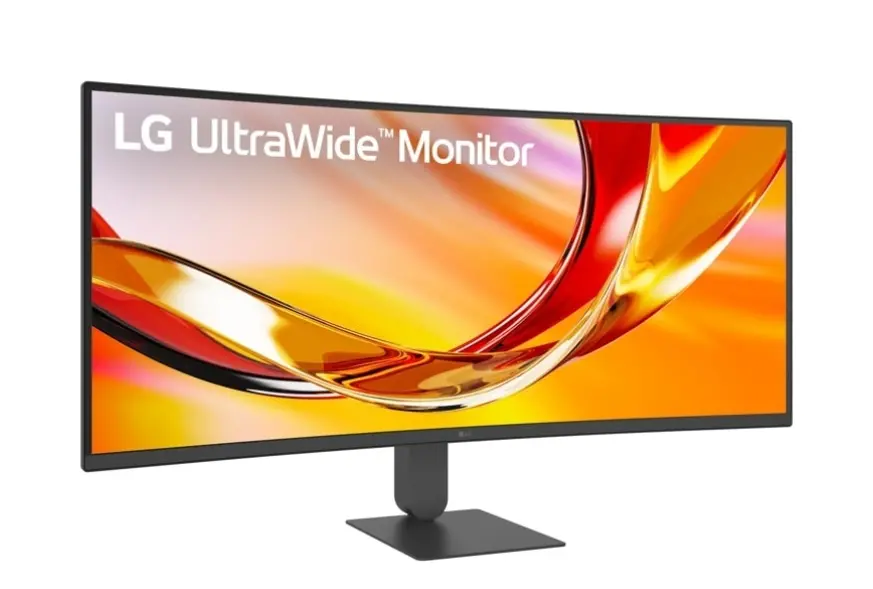 Монитор, LG 34U640B-B, 34" UltraWide 21:9, VA, Curved, 144 Hz, 5ms, 4000:1, 300cd/m2, WQHD 3440x 1440, sRGB 99%, HDR 10, USB Type-C, PD-65W, HDMI, DisplayPort, DP, Reader mode, AMD FreeSync, KVM Switch, Tilt, Height (Range), Black - image 1