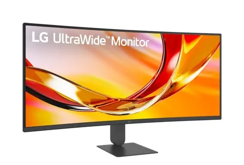 Монитор, LG 34U640B-B, 34" UltraWide 21:9, VA, Curved, 144 Hz, 5ms, 4000:1, 300cd/m2, WQHD 3440x 1440, sRGB 99%, HDR 10, USB Type-C, PD-65W, HDMI, DisplayPort, DP, Reader mode, AMD FreeSync, KVM Switch, Tilt, Height (Range), Black - image 1