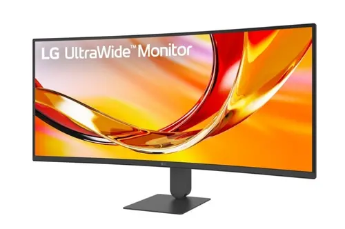Монитор, LG 34U640B-B, 34" UltraWide 21:9, VA, Curved, 144 Hz, 5ms, 4000:1, 300cd/m2, WQHD 3440x 1440, sRGB 99%, HDR 10, USB Type-C, PD-65W, HDMI, DisplayPort, DP, Reader mode, AMD FreeSync, KVM Switch, Tilt, Height (Range), Black - image 2