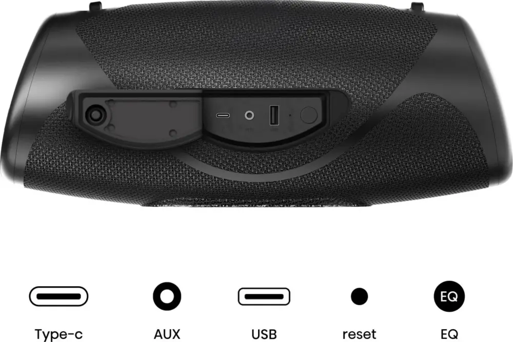 Аудио система, Hisense, WeBoom, Party speaker 2.0 Ch., 140W, BT, 20h play,IP67 Water and Dust Proof,Ambient Light,Dual-way Strap,Built-in Powerbank,Black - image 1