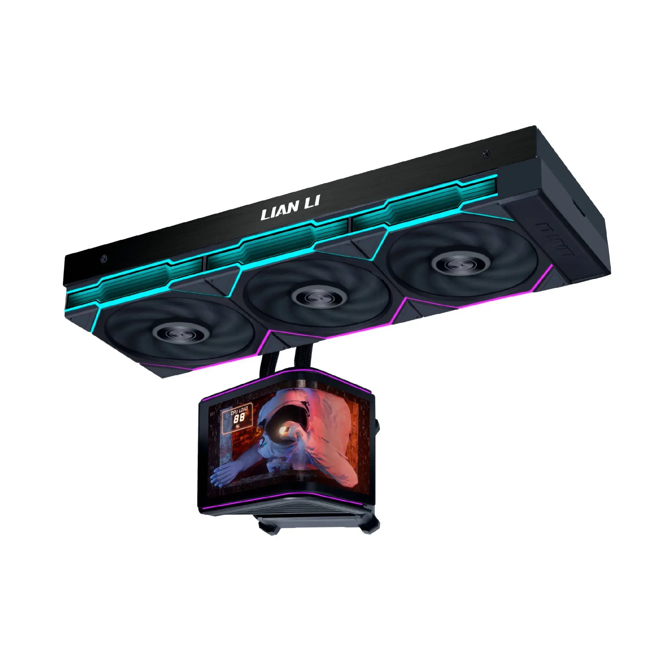 Lian Li водно охлаждане Water Cooling HydroShift II OLED Curved 360 TL - Black