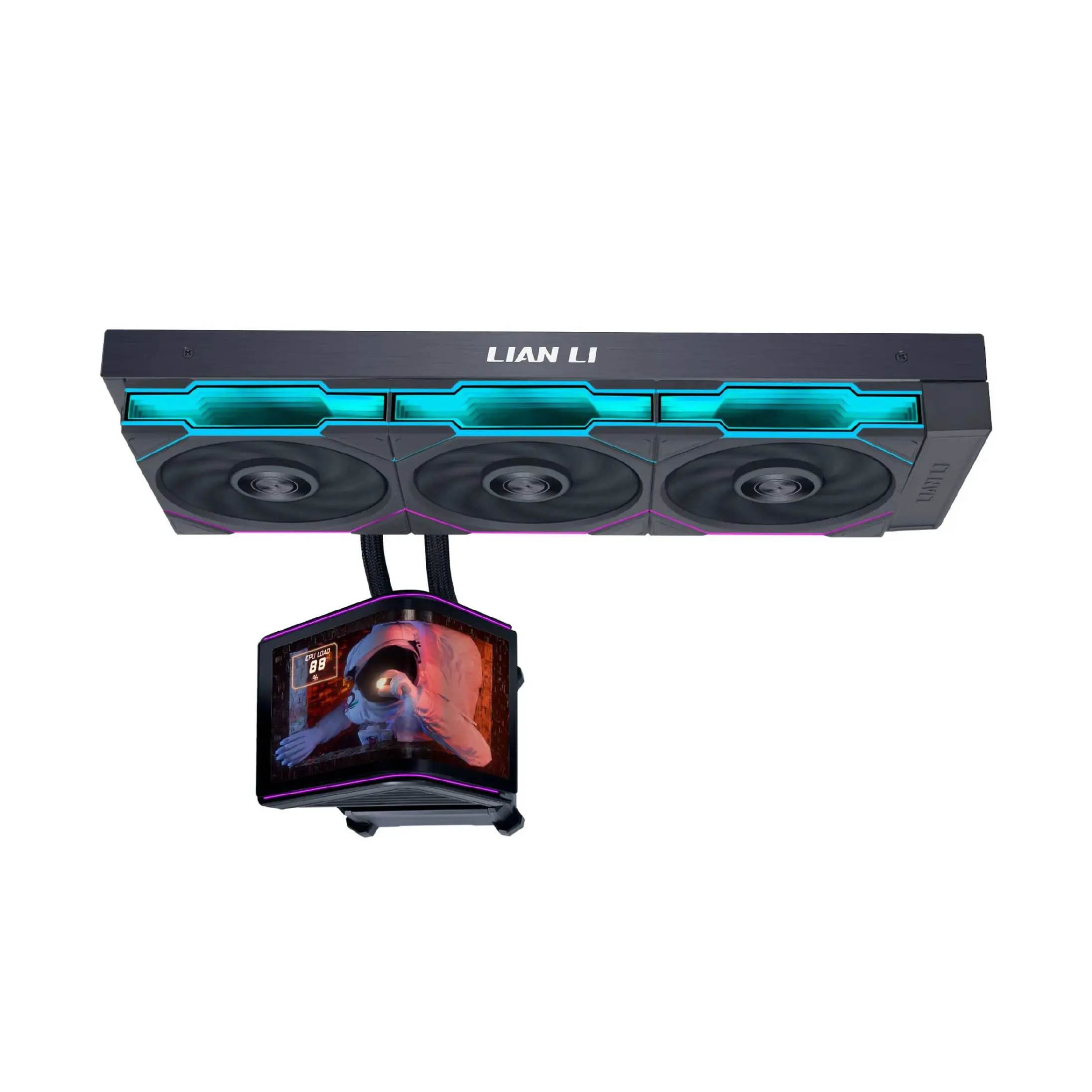Lian Li водно охлаждане Water Cooling HydroShift II OLED Curved 360 TL - Black - image 1
