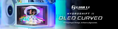 Lian Li водно охлаждане Water Cooling HydroShift II OLED Curved 360 TL - White - image 3